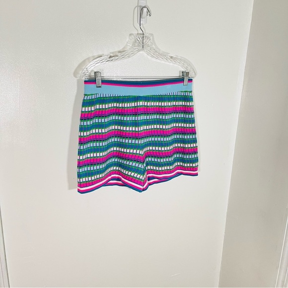 Lilly Pulitzer Avington Sweater Hoodie Short SET Turquoise Shore Athleisure Rare - Picture 11 of 12